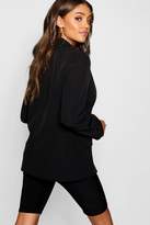 Thumbnail for your product : boohoo Woven Pleat Detail Blazer