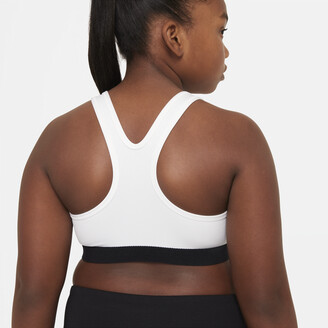 Nike Swoosh Big Kids' (Girls') Sports Bra (Extended Size) in White -  ShopStyle