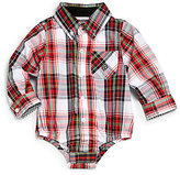 Thumbnail for your product : Andy & Evan Infant's Holiday Plaid Collared Bodysuit