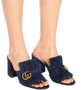 Thumbnail for your product : Gucci Marmont suede sandals