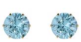 Thumbnail for your product : Love GOLD 9 Carat Yellow Gold 4mm Cubic Zirconia Stud Earrings