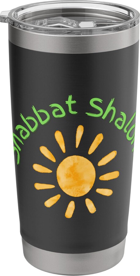 Fun Fab Designs Shabbat Shalom- Jewish and messianic Sabbath Greeting Stainless Steel Insulated Tumbler
