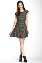 Thumbnail for your product : Max Studio Cap Sleeve Geo Print Skater Dress