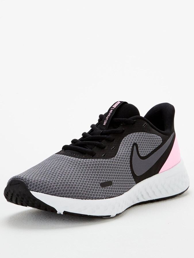 grey and pink nike trainers