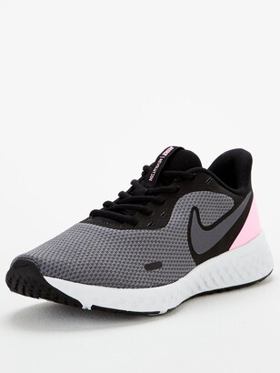 Nike Revolution 5 Black/Pink/Grey - ShopStyle Trainers & Athletic Shoes