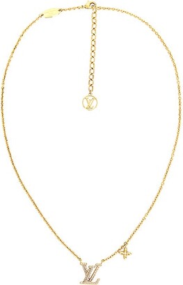 Louis Vuitton Essential V Necklace GP LOUIS VUITTON M61083 Women's Gold