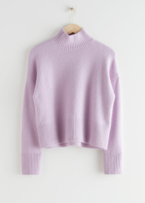And other stories Cropped Mock Neck Sweater