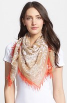 Thumbnail for your product : Echo Zebra Stripe Oversized Square Scarf