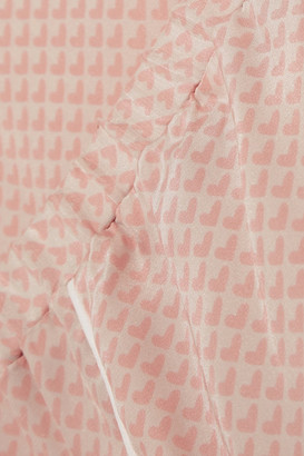 Three J NYC Sienna Printed Silk-satin Pajama Set - Blush