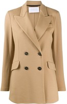 Thumbnail for your product : Harris Wharf London Double-Breasted Wool Blazer