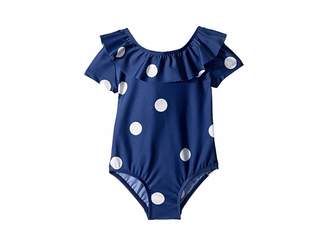 Mini Rodini Dot Short Sleeve Swimsuit (Infant/Toddler/Little Kids/Big Kids)
