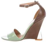 Thumbnail for your product : Sigerson Morrison Bicolor Wedge Sandals