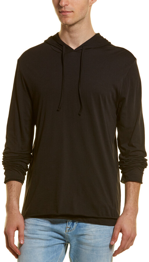 vince double layer hoodie