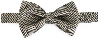 Tom Ford tonal herringbone bow tie - men - Silk - One Size