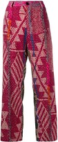 Thumbnail for your product : F.R.S For Restless Sleepers Geometric Print High-Waist Trousers