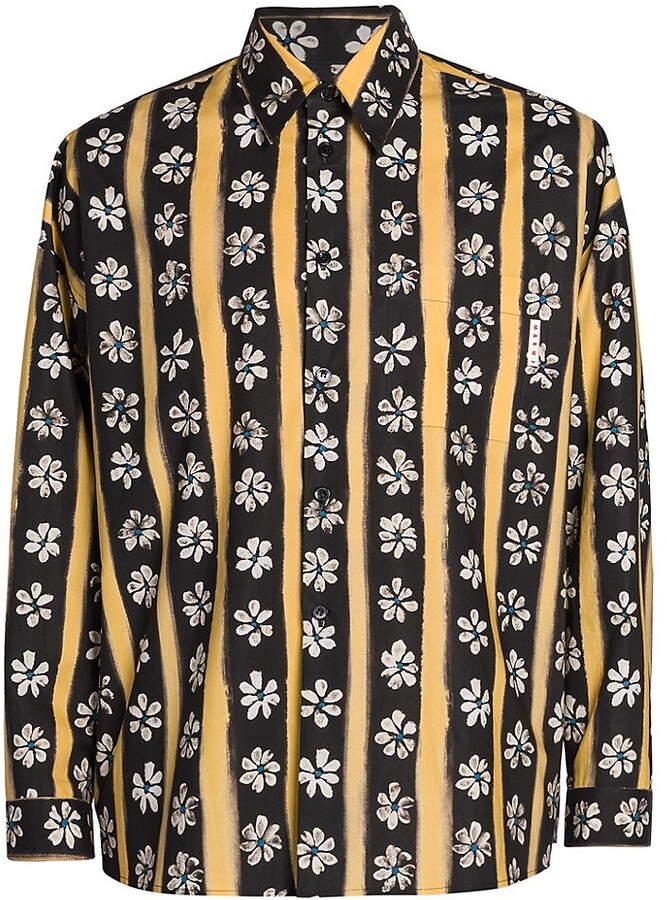 Marni Print Shirt | Shop the world's largest collection of fashion 