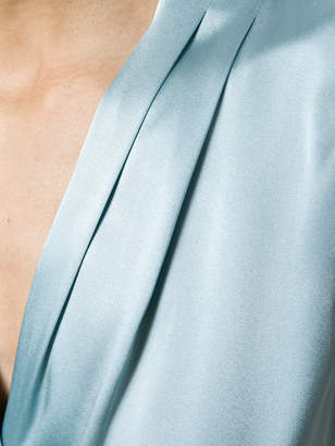 Emporio Armani pleated neck blouse