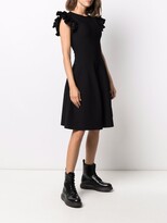 Thumbnail for your product : Alexander McQueen Ruffled Sleeve Mini Dress