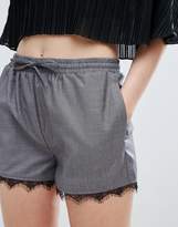 Thumbnail for your product : New Look Lace Trim Shorts