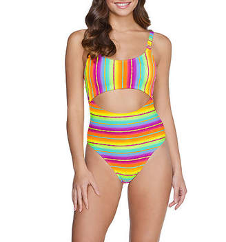 Arizona Striped One Piece Swimsuit Juniors - ShopStyle Teen Girls' Swimwear