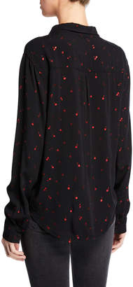 Rails Rocsi Cherry-Patterned Button-Front Shirt