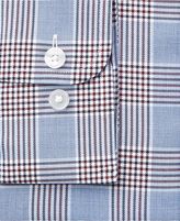 Thumbnail for your product : Tasso Elba Men's Classic/Regular Fit Burgundy Blue Glenplaid Dress Shirt, Created for Macy's