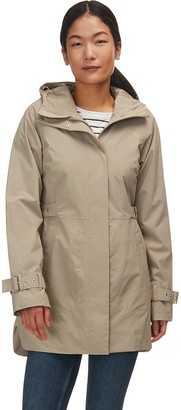north face women's rain trench coat