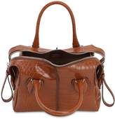 Thumbnail for your product : Tod's Croc Embossed Leather Top Handle Bag