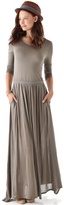 Thumbnail for your product : Heather Long Sleeve Maxi Tee Dress