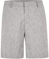 Thumbnail for your product : Topman Grey Textured Long Length Formal Shorts