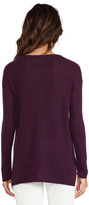 Thumbnail for your product : Autumn Cashmere Loose FF Hi Lo Crew Sweater