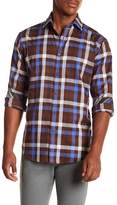Thumbnail for your product : Thomas Dean Plaid Long Sleeve Sport Fit Shirt