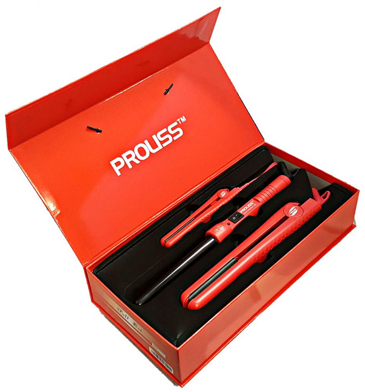 Proliss Professional Red The Infusion Collection 3Pc Flat Iron And