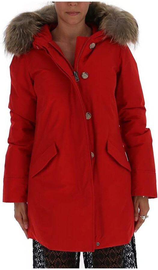 Woolrich Fur Trim Hooded Coat