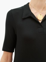 Thumbnail for your product : ALBUS LUMEN Azul Polo-shirt Jersey Maxi Dress - Black
