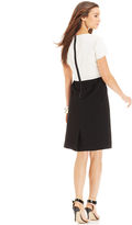 Thumbnail for your product : Tahari by Arthur S. Levine Short-Sleeve Colorblock Dress