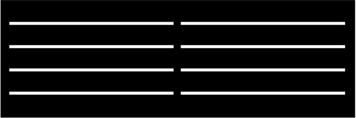 OUTDECO Linea 16 in. x 48 in. Black Galvanized Steel Decorative Screen Panel Wall and Fence Extension Privacy