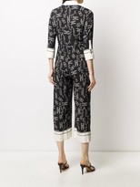 Thumbnail for your product : Elisabetta Franchi Cropped Printed Jumpsuit
