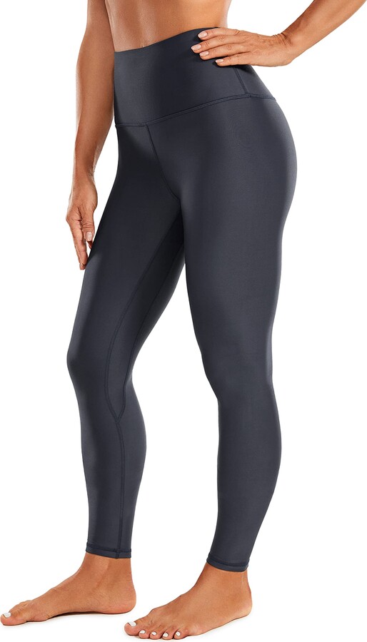 CRZ YOGA Women's Thermal Fleece Lined Leggings 28 Inches - Winter