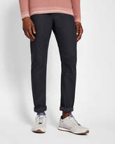 Thumbnail for your product : Ted Baker PRINTO Printed hem tapered fit jeans