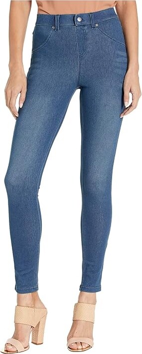 Hue High-Waist Ultra Soft Denim Leggings Women's Jeans Steely Blue Wash : SM (US Women's 4-6) 30, Cotton/Denim/Polyester