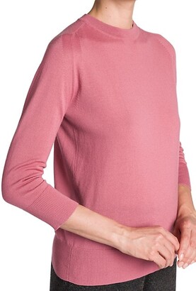 Loro Piana Manica Three-Quarter Sleeve Cashmere Sweater