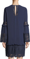 Thumbnail for your product : MICHAEL Michael Kors Bell-Sleeve Dress with Scalloped Lace