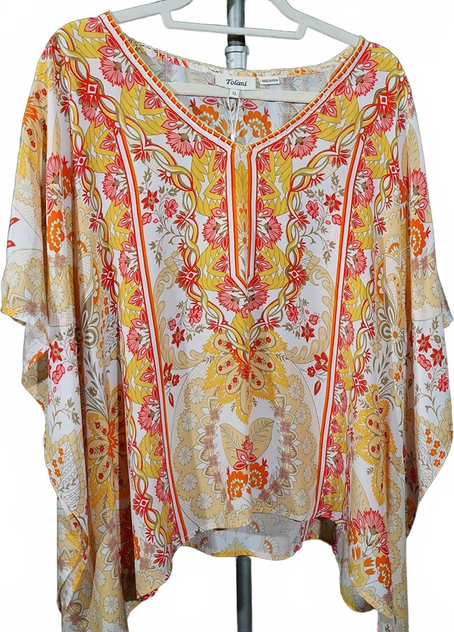 Tolani Women's Briyana Top In Apricot
