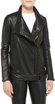 Thumbnail for your product : Helmut Lang Cluster Oversized Leather Moto Jacket