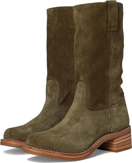 Frye Campus 12R Women's Boots Olive : 7 B - Medium, Leather