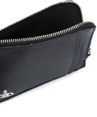 Vivienne Westwood zip top cardholder - men - Leather - One Size