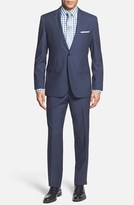 Thumbnail for your product : Boss Black BOSS HUGO BOSS 'James/Sharp' Trim Fit Single Breasted Navy Virgin Wool Suit