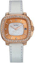 Thumbnail for your product : Breil Milano Capital Rose Goldtone Stainless Steel, Crystal & Leather Strap Watch