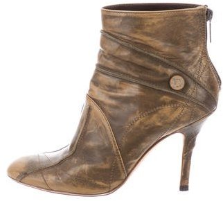 Christian Dior Distressed Ankle Boots
